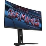 GIGABYTE MO34WQC2 34" 240Hz OLED Curved Moniteur gaming  2x HDMI, DisplayPort, 2x USB-A, USB-B, USB-C, KVM, Sound, 240 Hz