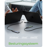 ICY BOX M.2 NVMe/SATA avec éclairage RGB, Boîtier disque dur Gris, USB 3.2 Gen 2 Type-C®