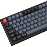 Keychron V6 Max-D1Z QMK RGB clavier mécanique Noir, Layout BE (AZERTY), Gateron Jupiter Red, 100%, Hot-swappable, Bluetooth, 2.4GHz