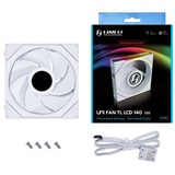 Lian Li UNI FAN TL-LCD140 Reverse White Single Pack, Ventilateur de boîtier Blanc