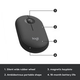 Logitech MK470 Combiné clavier-souris sans fil mince , set de bureau Noir, Mécanique des ciseaux, 1000 dpi