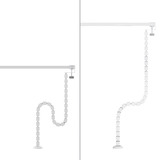 Neomounts ADS06-131WH, Guide-câble Blanc