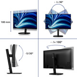 Philips 32B2N3500 31.5" Moniteur Noir, 1x DisplayPort, 2x HDMI, 3x USB-A