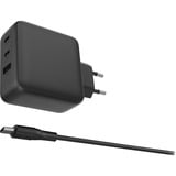 Sitecom 100W Power Delivery chargeur Noir, 2x USB-C, 1x USB-A