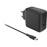 Sitecom 100W Power Delivery chargeur Noir, 2x USB-C, 1x USB-A