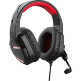 Trust GXT 448 Nixxo Illuminated, Casque gaming Noir/Rouge, 24030, PC