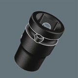 Wera 9608 Cap magnétique B Impaktor Imperial 1, Clés mixtes à cliquet Noir/Vert, 9 pièces