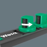 Wera 9608 Cap magnétique B Impaktor Imperial 1, Clés mixtes à cliquet Noir/Vert, 9 pièces