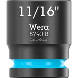 Wera 9608 Cap magnétique B Impaktor Imperial 1, Clés mixtes à cliquet Noir/Vert, 9 pièces
