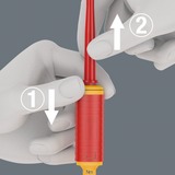 Wera Kraftform Kompakt VDE 16 Torque extra slim 1 Tool Finder, Tournevis Rouge/Jaune, 16 pièces