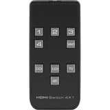 goobay HDMI Switch 4-1 Audio Output 4K, Switch KVM Noir