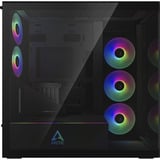 ARCTIC Xtender VG (Mirror Black) boîtier midi tower Noir | 2x USB-A | 1x USB-C | RGB | Verre Trempé
