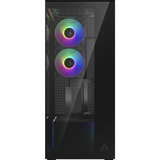 ARCTIC  boîtier midi tower Noir | 2x USB-A | 1x USB-C | RGB | Verre Trempé