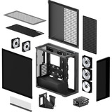 ARCTIC  boîtier midi tower Noir | 2x USB-A | 1x USB-C | RGB | Verre Trempé