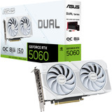 ASUS GeForce RTX 5060 DUAL OC WHITE 8 Go, Carte graphique Blanc, DLSS 4, 3x DisplayPort, 1x HDMI 2.1