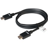 Club 3D HDMI à très haut débit, Câble Noir, 2 mètres, 4K 120Hz, 8K 60Hz, 48Gbps
