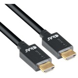 Club 3D HDMI à très haut débit, Câble Noir, 2 mètres, 4K 120Hz, 8K 60Hz, 48Gbps