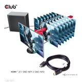Club 3D HDMI à très haut débit, Câble Noir, 2 mètres, 4K 120Hz, 8K 60Hz, 48Gbps