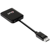 Club 3D Hub de transport multi-stream DisplayPort 1.4 vers 2x HDMI double écran 4K60Hz Noir