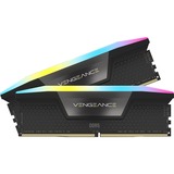 Corsair 32 Go DDR5-5600 Kit, Mémoire Noir, CMH32GX5M2B5600C36, Vengeance RGB, XMP