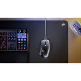 Corsair NIGHTSWORD v2 WIRELESS SD Stream Deck, Souris gaming Noir, 100 - 33.000 DPI, 8K Hz, RGB, USB, 2.4GHz, Bluetooth 5.2 + LE