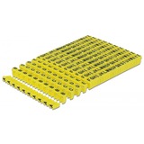 DeLOCK Clips de repérage de câbles A-Z, Serre-câble Jaune, 260 pièces