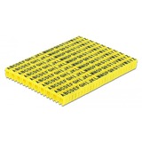 DeLOCK Clips de repérage de câbles A-Z, Serre-câble Jaune, 260 pièces
