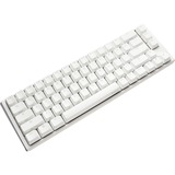 Ducky One 3 SF White, clavier gaming Blanc/Argent, Layout BE, Red Cherry MX RGB, LED RGB, 65%, ABS