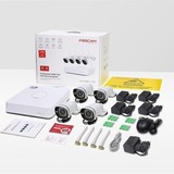 Foscam FN7108W-B4-1T 2MP Full HD WiFi security set, Caméra de surveillance Blanc