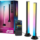 Govee RGBWIC TV Light Bar, Bande de LED Noir, pour TV de 45 à 70 pouces, 2 pièces, Wi-Fi 2,4 GHz