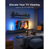 Govee RGBWIC TV Light Bar, Bande de LED Noir, pour TV de 45 à 70 pouces, 2 pièces, Wi-Fi 2,4 GHz