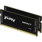 Kingston FURY Impact 64 Go DDR5-5600 (2x 32 Go) mémoire PC portable Noir, KF556S40IBK2-64, SO-DIMM