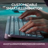 Logitech MX Keys S, clavier Blanc, Mise en page aux États-Unis (international), US-International