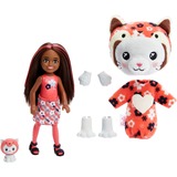 Mattel Barbie Cutie Reveal Chelsea - Costume Cuties Serie - Kitty Red Panda, Poupée 