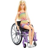 Mattel Barbie Fashionistas - Barbie avec un fauteuil roulant violet #194, Poupée 