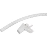 Neomounts Spirale pour 1 à 3 câbles, guidage de câbles, Guide-câble Blanc