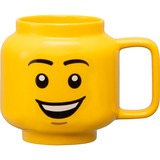 Room Copenhagen Mug LEGO en céramique - Joyeux garçon, grand, Coupe Jaune