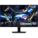 SAMSUNG Odyssey G7 G70D 27" 4K UHD Moniteur gaming  Noir, 144 Hz, Display Port, HDMI, USB, LAN, WiFi 5, Audio, FreeSync Premium