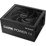 be quiet! DARK POWER 14 alimentation modulaire 850 watt Noir, 1x 12V-2x6, 4x PCIe, 850 W, 100 - 240 V, 950 W, 50/60 Hz, 10 A, 5 A