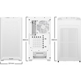 be quiet! PURE BASE 501 LX boîtier midi tower Blanc | 2x USB-A | 1x USB-C | RGB | Verre Trempé