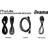 iiyama LH5560UHS-B2AG, Affichage public Noir (Mat)