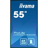 iiyama LH5560UHS-B2AG, Affichage public Noir (Mat)