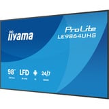iiyama ProLite LE9864UHS-B1AG, Affichage public Noir, HDMI, USB-C, WiFi, LAN, Audio, Android 14 OS