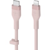 Belkin BOOSTCHARGE Câble Flex USB-C avec connecteur Lightning Rose, 1 m