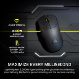 Corsair SABRE v2 PRO Ultralight, Souris gaming Noir, 100-33.000 DPI, 2,4 GHz / USB 2.0