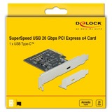 DeLOCK PCIe x4 > 1x externe SuperSpeed USB 3.2 Gen 2x2, Contrôleur USB 