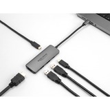 DeLOCK Station d’accueil USB Type-C 8K, Station d'accueil Gris foncé