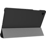 Just in Case Samsung Galaxy Tab A11 Plus / A9 Plus - Étui TriFold Smart Book Case, Housse pour tablette Noir, Cuir PU, dos polycarbonate
