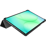 Just in Case Samsung Galaxy Tab A11 Plus / A9 Plus - Étui TriFold Smart Book Case, Housse pour tablette Noir, Cuir PU, dos polycarbonate
