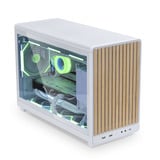 Lian Li A3-mATX Blanc (Wood Edition) boîtier midi tower Blanc/bois | 2x USB-A | 1x USB-C